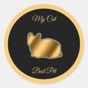 Cat Best Pet Classic Round Sticker