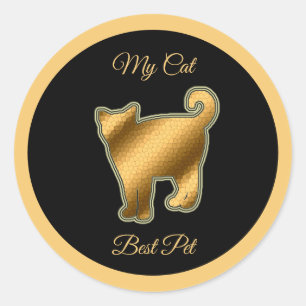 Cat Best Pet Classic Round Sticker