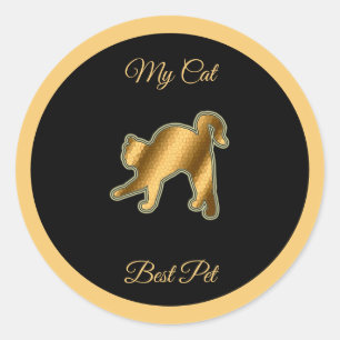 Cat Best Pet Classic Round Sticker