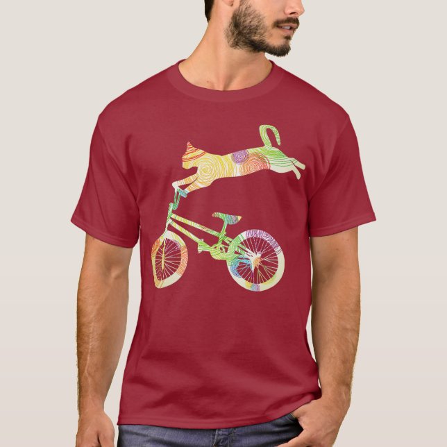 Cat Bike Cycling Bicycle  - Your Gift Collection T-Shirt (Front)