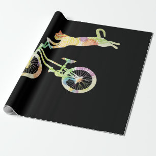 Cat Bike Cycling Bicycle  - Your Gift Collection Wrapping Paper