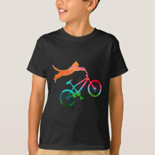 Cat Biker Bicycle Kitty Mtb Atb Bikes Mountain Bik T-Shirt
