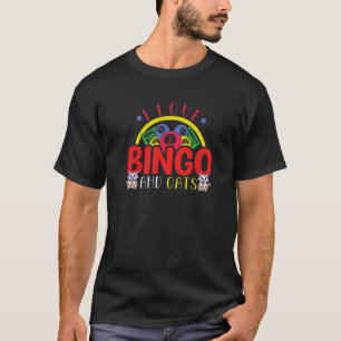 Cat Bingo Card Game Grandma Bingo Player Bingo Ca T-Shirt