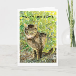 Cat Birthday Card