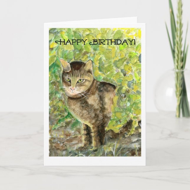 Cat Birthday Card (Front)