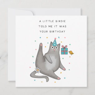 Cat Birthday Invitation