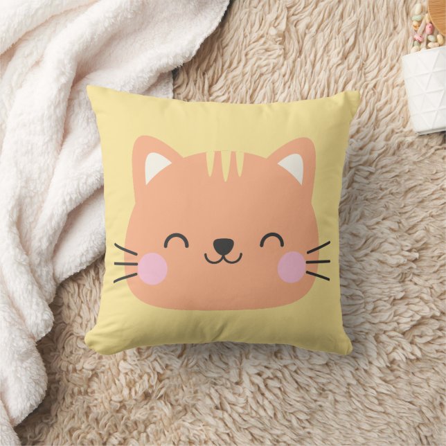 Cat Birthday Kids Art Cushion (Blanket)