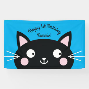 Cat Birthday Party Banner
