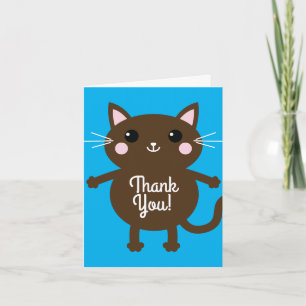 Cat Birthday Party Card