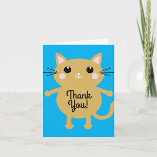Cat Birthday Party Card