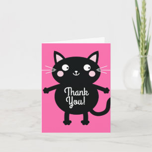 Cat Birthday Party Card