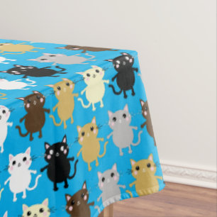 Cat Birthday Party Tablecloth
