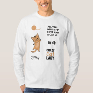 Cat Black Cats Sticker Set Sayings Paws T-Shirt
