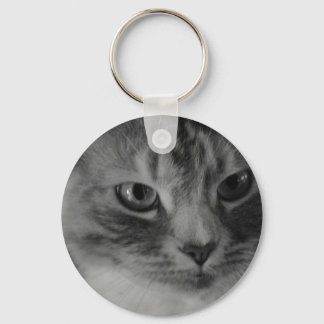 Cat (Black & White) Key Ring
