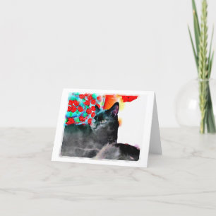 Cat Blank Note Card