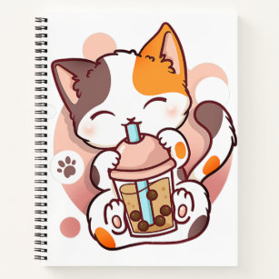 Cute Kawaii Kitty Cat Notebook