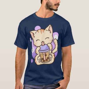 Cat Boba Tea Bubble Tea Anime Kawaii Neko Gifts Gi T-Shirt