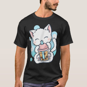 Cat Boba Tea Bubble Tea Anime Kawaii Neko Gifts Gi T-Shirt