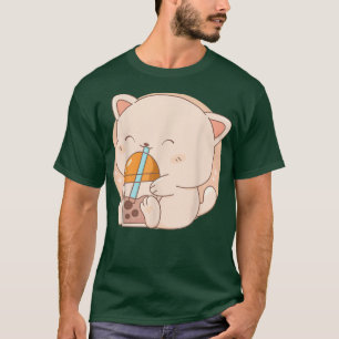 Cat Boba Tea Bubble Tea Anime Kawaii Neko Japanese T-Shirt
