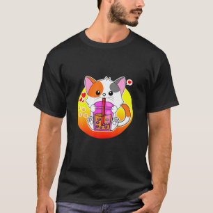 Cat Boba Tea Bubble Tea Anime Kawaii Neko Present T-Shirt
