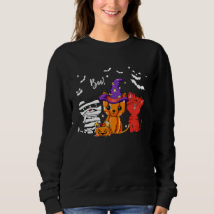 Cat Boo Halloween Sweatshirt