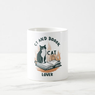  Cat & Book Lover Mug 