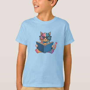 Cat Book T-Shirt