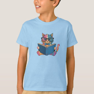 Cat Book T-Shirt