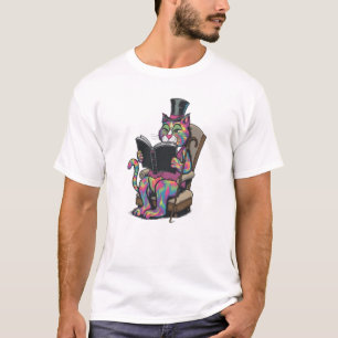 Cat Book T-Shirt
