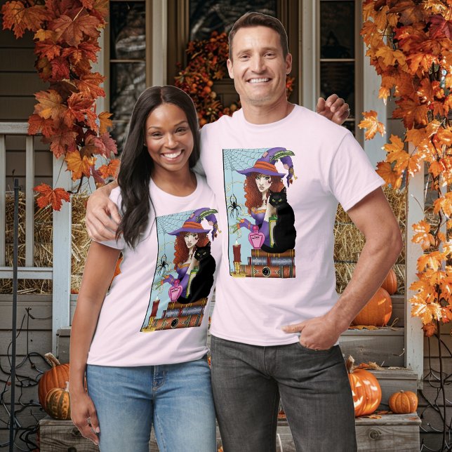 Cat Books Witch Potions T-Shirt (Creator Uploaded)