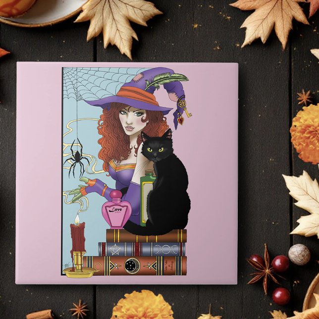Cat Books Witch Potions Tile (Creator Uploaded)