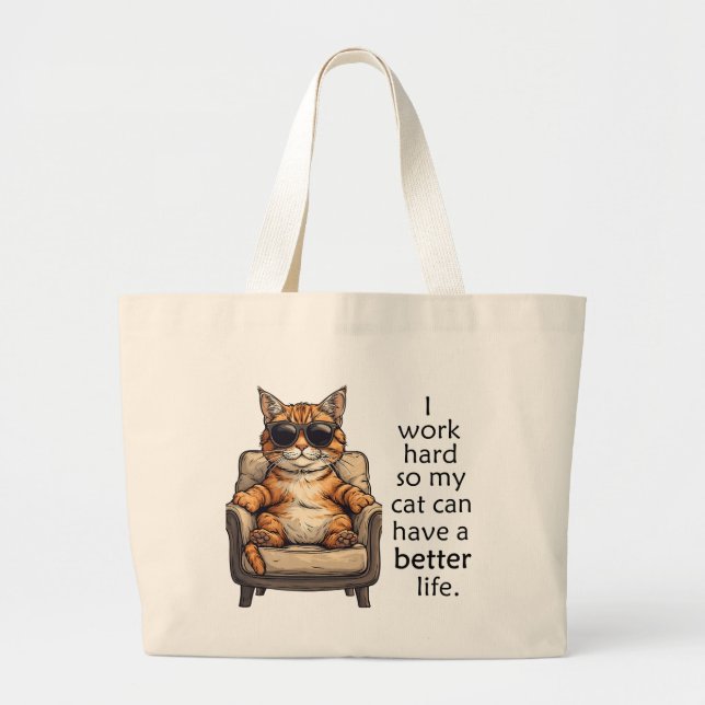 Cat Boss- Simple And Adorable Tote Bag (Front)