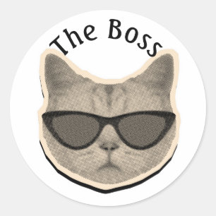 Cat Boss Sticker