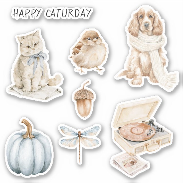 Cat Bow Caturday Bird Dog (Front)