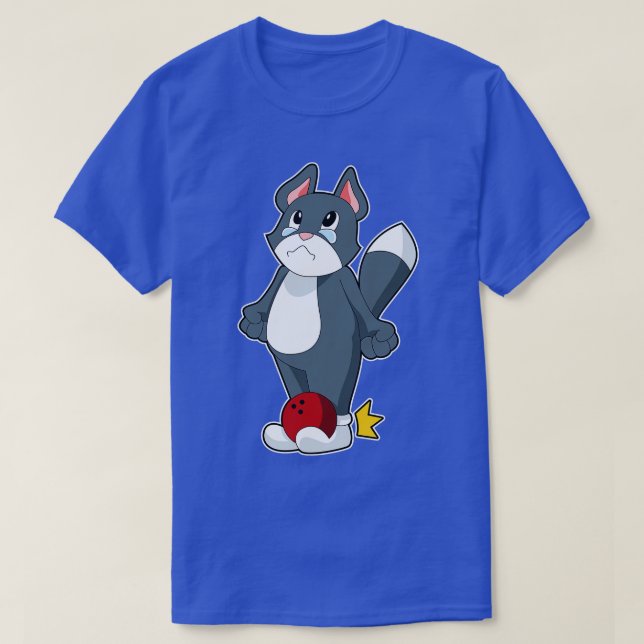 Cat Bowling Bowling ball T-Shirt (Design Front)