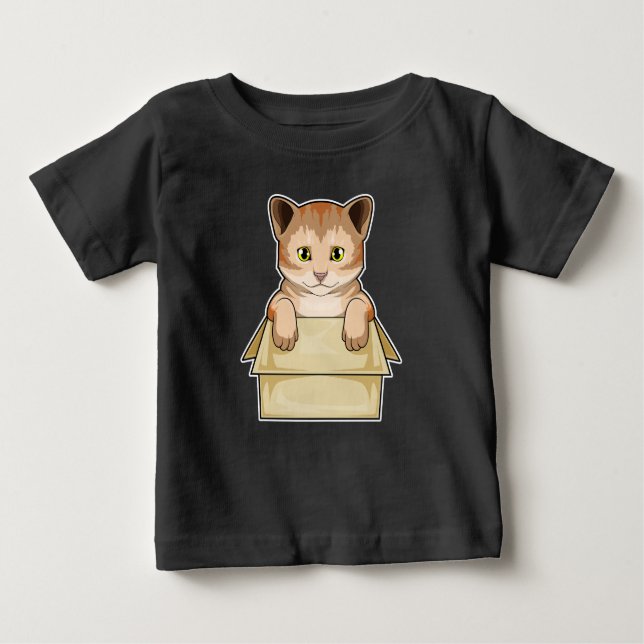 Cat Box Baby T-Shirt (Front)