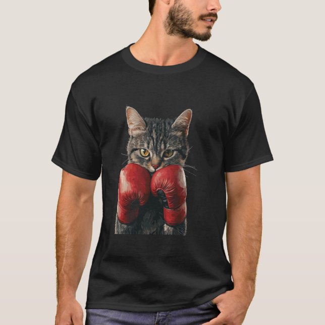 Cat Boxing T-Shirt (Front)