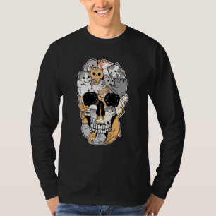 Cat Breed Animal Skull Shape Animation Skull T-Shirt