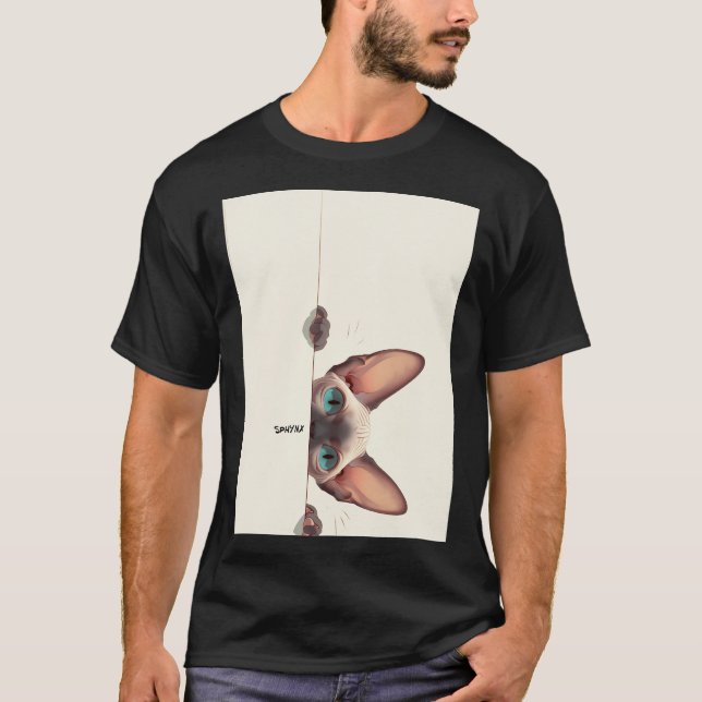  Cat Breed Sphynx T-Shirt (Front)