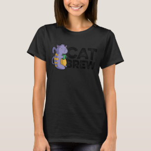 Cat Brew Graphic Homebrewing Winemaking Brewery Cr T-Shirt