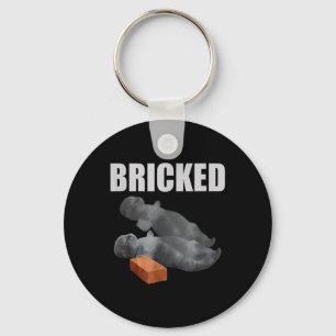 Cat Bricked Funny Knocked Out Meme Silly Cats Sayi Key Ring
