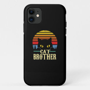 Cat Brother Vintage Eighties Style Retro T-shirt Case-Mate iPhone Case