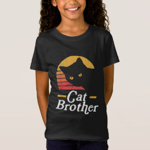 Cat Brother Vintage Style Retro Gift For Cat Lover T-Shirt