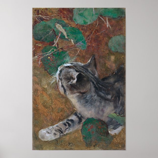 Cat, Bruno Liljefors Poster (Front)