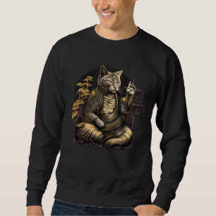 Cat Buddha Zen Sweatshirt