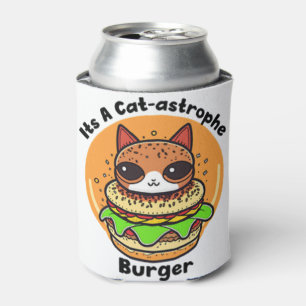Cat Burger 1 Can Cooler
