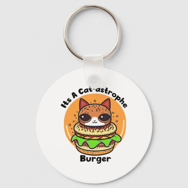 Cat Burger 1 Key Ring (Front)