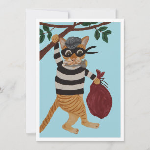 Cat Burglar Invitation