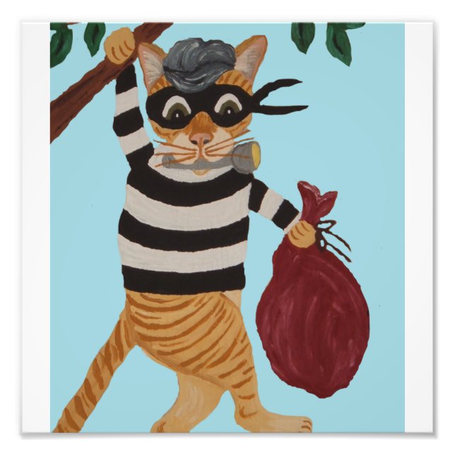 Cat Burglar Photo Print (Front)