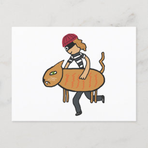 Cat Burglar Postcard